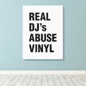 TOILE LE VINYLE DE LA VIOLENCE DE VÉRITABLE DJ (Insitu (Plancher de Bois))