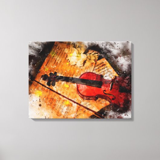 Toile Le violon (Recto)
