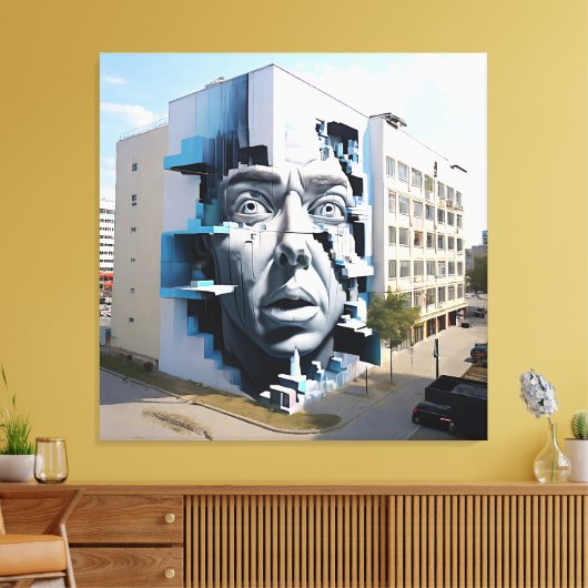 Toile Le visage attentif (Insitu(Salon))