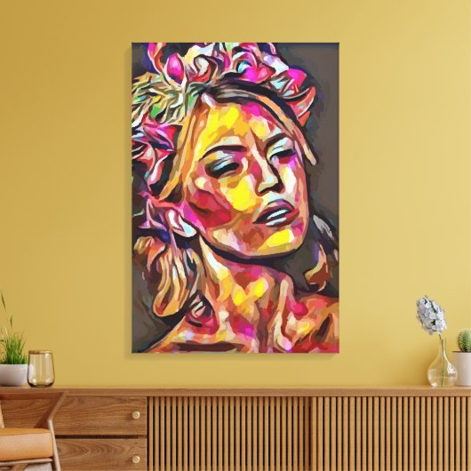 Toile Le visage de la femme (Insitu(Salon))