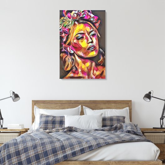 Toile Le visage de la femme (Insitu(Chambre))