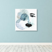 Toile Le visage de la femme Abstraite (Insitu (Plancher de Bois))