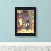 Toile "Le Visiteur" Beaux-Arts Porte pour enfants (Insitu (Plancher de Bois))