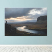 Toile Le Vista de la solitude : approche de la pluie (Insitu (Plancher de Bois))