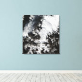 Toile Le volcan Chaiten au Chili (Insitu (Plancher de Bois))