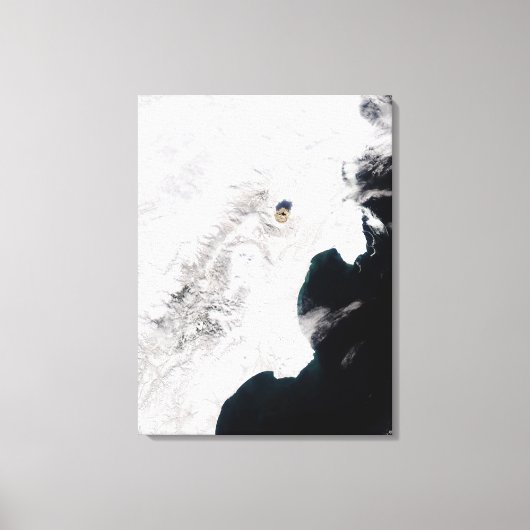 Toile Le volcan Shiveluch dans le kraï de Kamchatka, Rus (Recto)