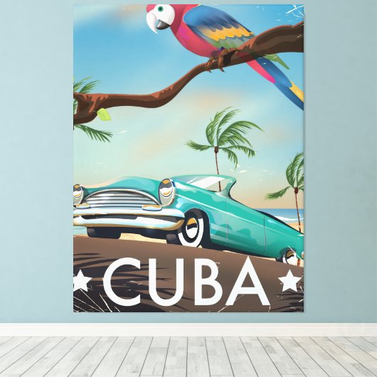Toile Le Voyage de Cuba (Insitu (Plancher de Bois))