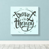 Toile Le voyage est ma thérapie (Insitu (Plancher de Bois))