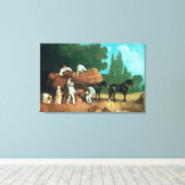 Toile Le Wagon De La Récolte (Insitu (Plancher de Bois))