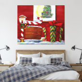 Toile Le Whimsey de Noël de l'atelier (Insitu(Chambre))