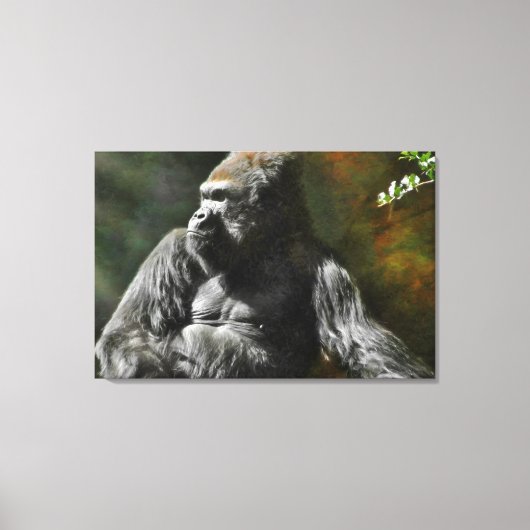 TOILE LEADER DE SILVERBACK GORILLA (Recto)