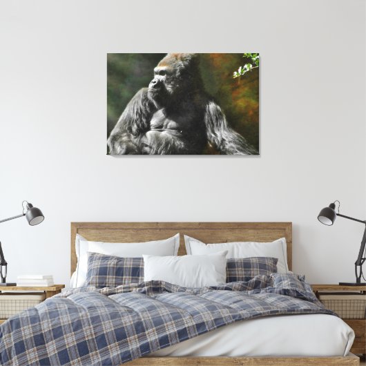 TOILE LEADER DE SILVERBACK GORILLA (Insitu(Chambre))