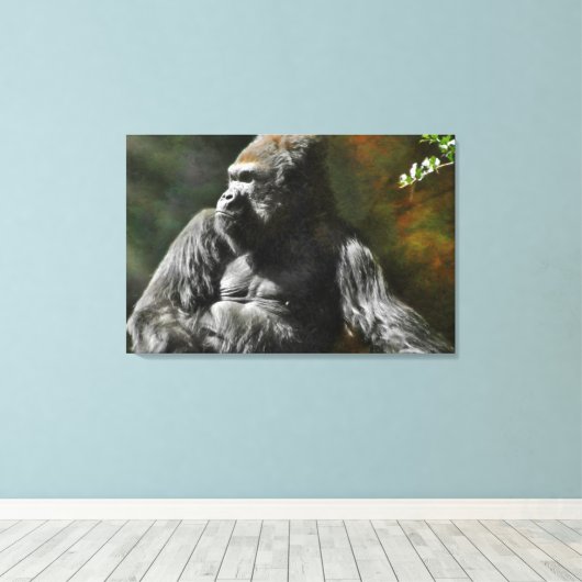 TOILE LEADER DE SILVERBACK GORILLA (Insitu (Plancher de Bois))