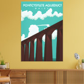 Toile Leaderfoot Viaduc Ecosse affiche de voyage Canvas  (Insitu(Salon))