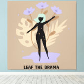 Toile Leaf the Drama (Insitu (Plancher de Bois))