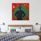 Toile Leather-Jacket Peacockman (Insitu(Chambre))