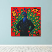 Toile Leather-Jacket Peacockman (Insitu (Plancher de Bois))