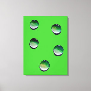Toile L'eau verte goutte de l'eau