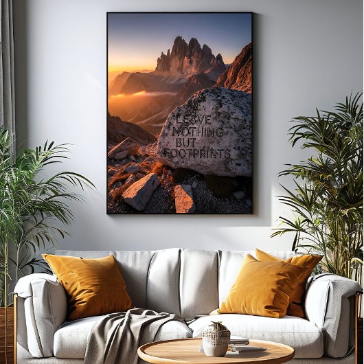 Toile Leave Nothing But Footprints