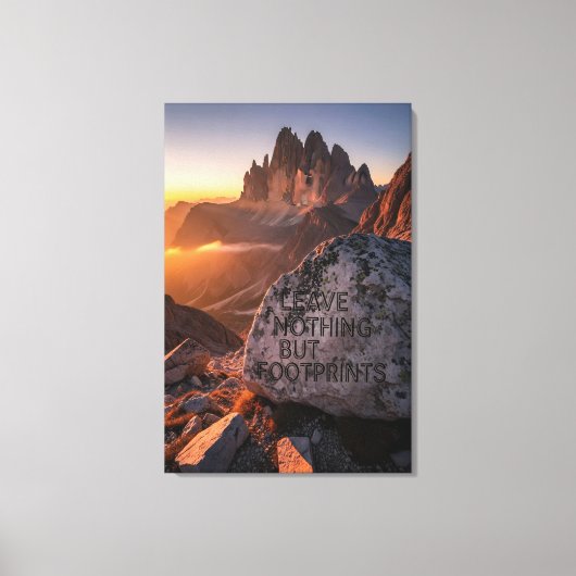 Toile Leave Nothing But Footprints (Recto)