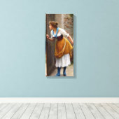 Toile L'Eavesdropper (par Eugene de Blaas) (Insitu (Plancher de Bois))