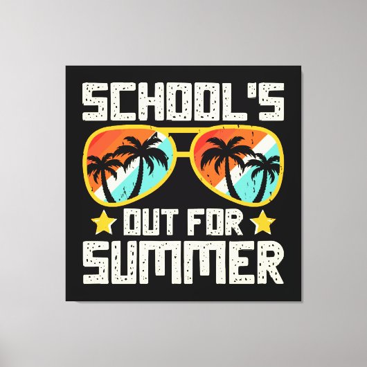 Toile L'école est finie pour l'été (Recto)