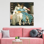 Toile Leçon de musique de Lord Leighton (Insitu(Salon))
