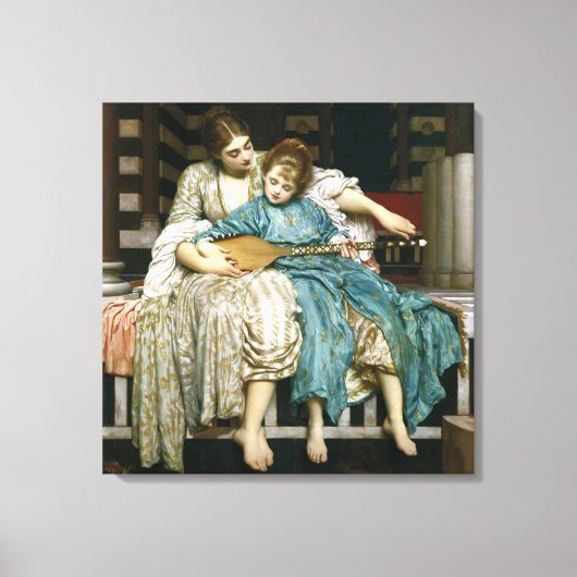 Toile Leçon de musique de Lord Leighton (Recto)