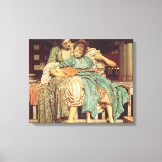 Toile Leçon de musique par Lord Frederic Leighton (Recto)