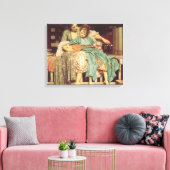 Toile Leçon de musique par Lord Frederic Leighton (Insitu(Salon))