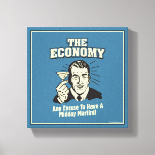 Toile L'économie : Martini de midi