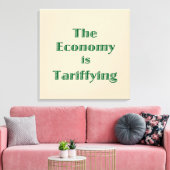 Toile L'économie se tariffie (Insitu(Salon))