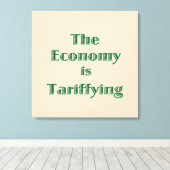 Toile L'économie se tariffie (Insitu (Plancher de Bois))