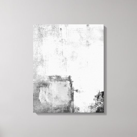 Toile "Leçons" Art Abstrait noir et blanc (Recto)