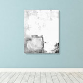 Toile "Leçons" Art Abstrait noir et blanc (Insitu (Plancher de Bois))