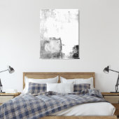 Toile "Leçons" Art Abstrait noir et blanc (Insitu(Chambre))