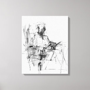 Toile Lecteur de livre Abstrait