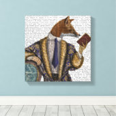 Toile Lecteur de livre Fox (Insitu (Plancher de Bois))