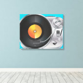 Toile Lecteur de musique DJ (Insitu (Plancher de Bois))