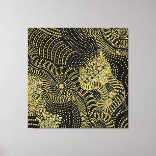 Toile Lecteur sur la ligne pointillée - Graphique autoch