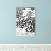 Toile Lecture de la carte représentant les signes (Insitu (Plancher de Bois))