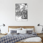 Toile Lecture de la carte représentant les signes (Insitu(Chambre))