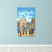 Toile Lecture de la Déclaration d'indépendance (Insitu (Plancher de Bois))