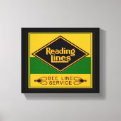 Toile Lecture des lignes de chemin de fer, service de li (Recto)