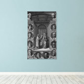 Toile Lecture d'une lettre à la reine Elizabeth I (Insitu (Plancher de Bois))