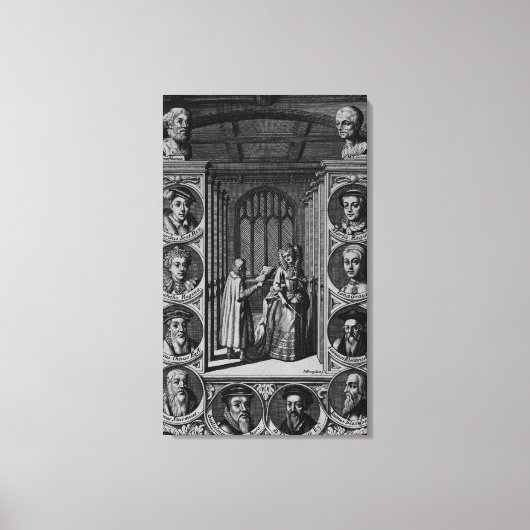 Toile Lecture d'une lettre à la reine Elizabeth I (Recto)