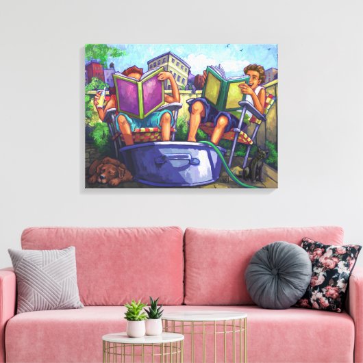 Toile Lecture en été (Insitu(Salon))