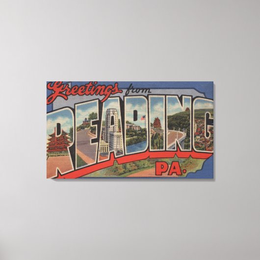 Toile Lecture, Pennsylvanie - Grandes Lettres Scènes 2 (Recto)