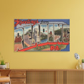 Toile Lecture, Pennsylvanie - Grandes Lettres Scènes 2 (Insitu(Salon))