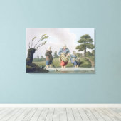 Toile Leech Finders, de l'engrave "Costume du Yorkshire" (Insitu (Plancher de Bois))